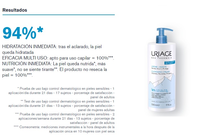 Uriage cleansing cream 500ml