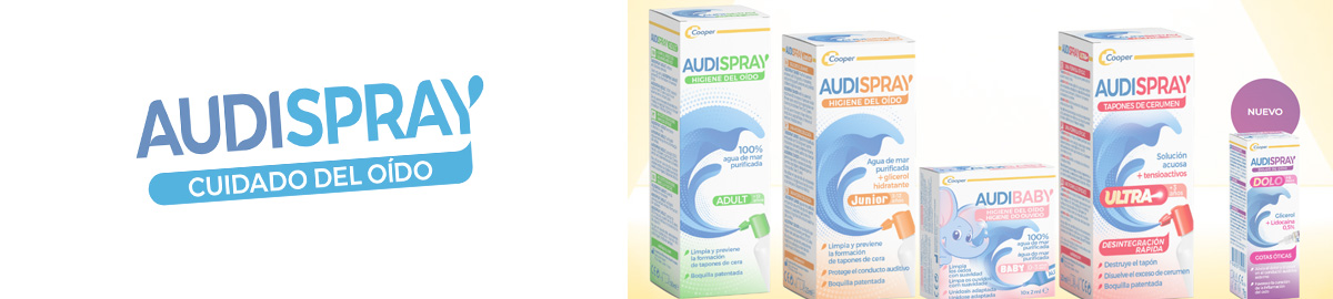 Linha de cuidados auditivos Audispray