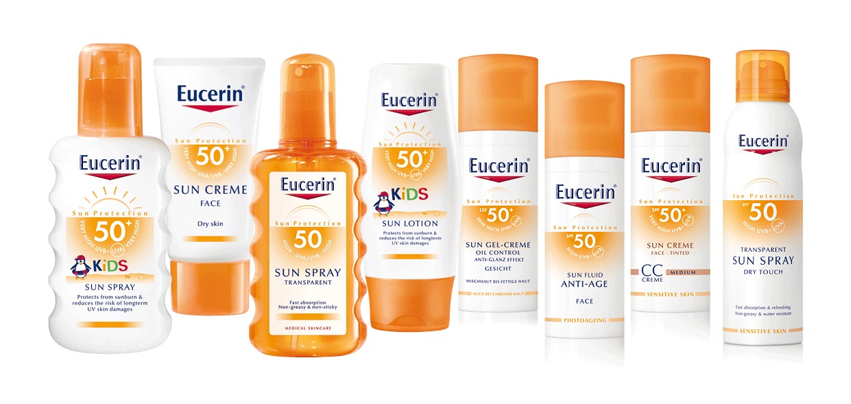 Eucerin Sunscreen Range