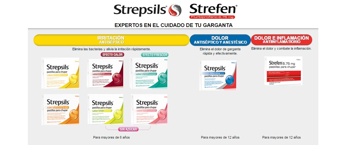 Strepsils Pastillas para la garganta en farma2go