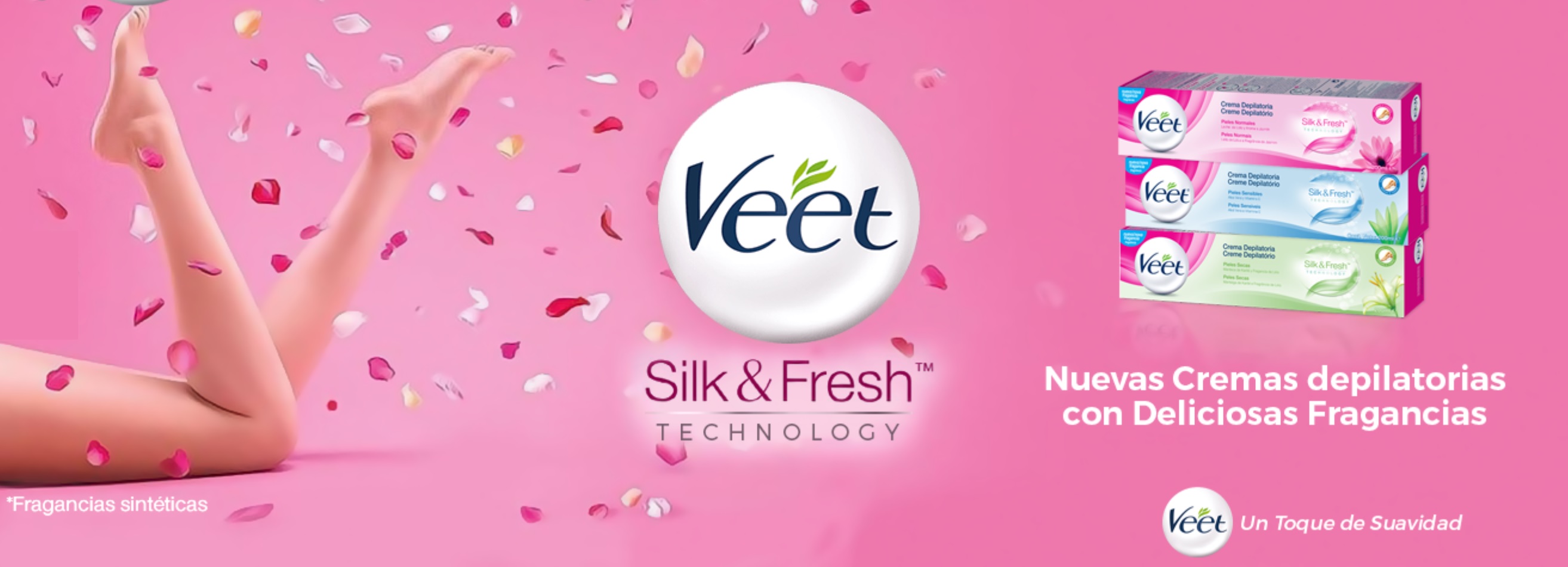 Veet Cremas Depilatorias Silk&Fresh
