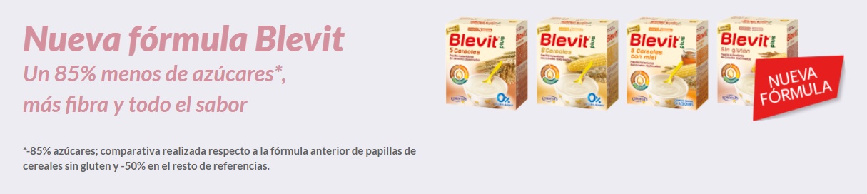 Nova fórmula de comida para bebê Blevit em Farma2go