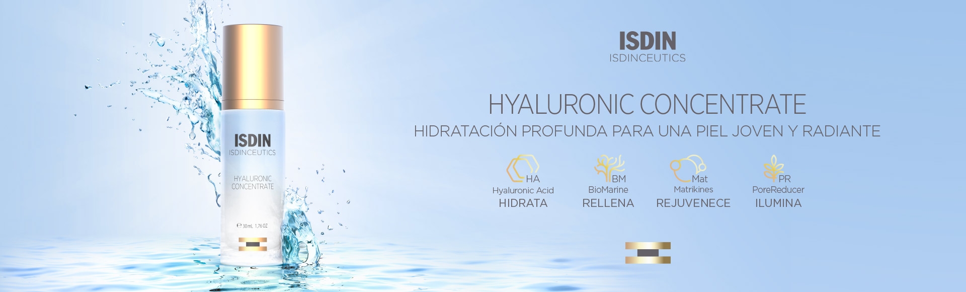 ISDINCEUTICS  Hyaluronic Concentrate Banner