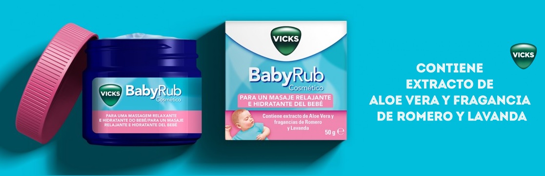 Bálsamo de massagem para bebês Vicks BabyRub