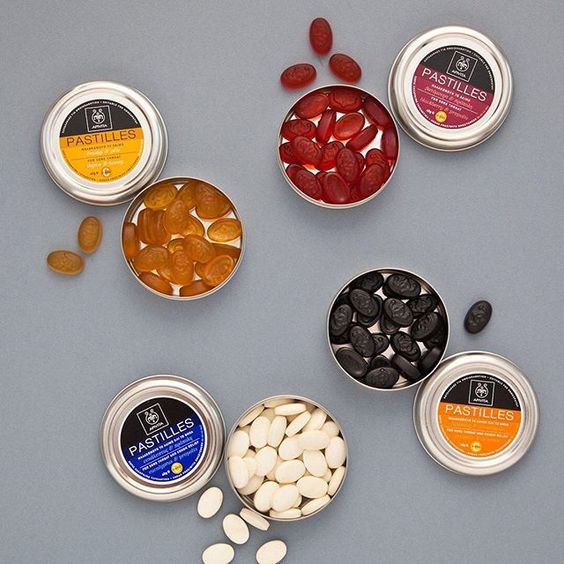 Apivita throat lozenges