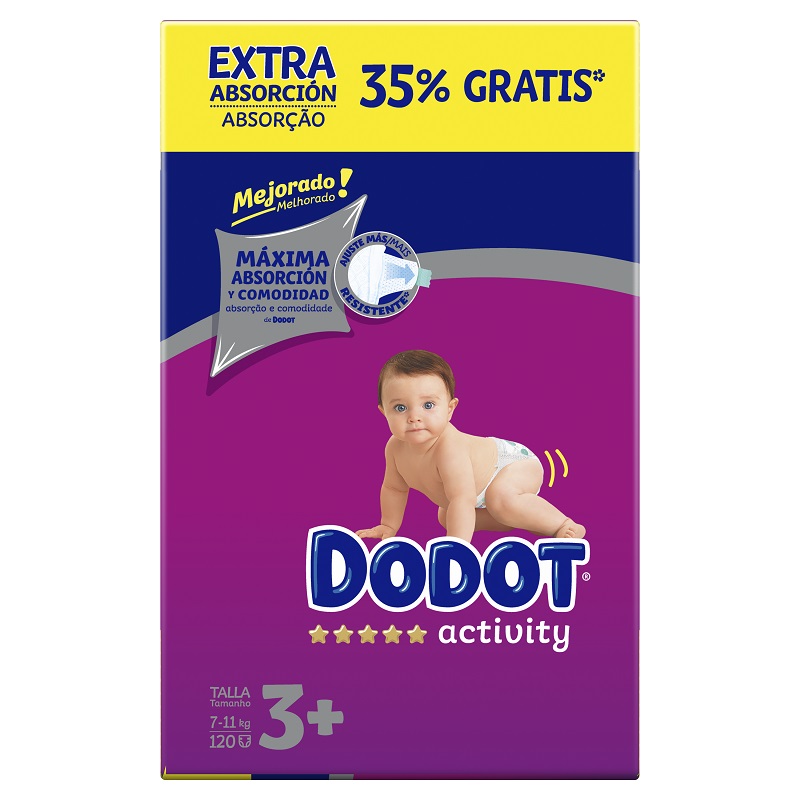 Dodot Bebé-Seco Pañales Talla 2, 78 Pañales, el unico con canales de Aire,  4 a 8 kg : : Bebé