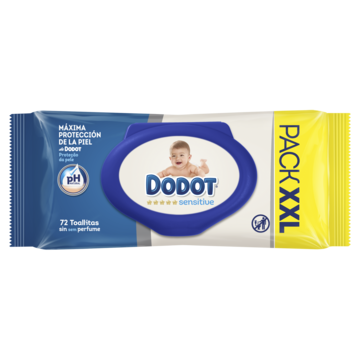 Dodot Sensitive Extra Jumbo Pack Talla 4+ 2x48uds + Toallitas