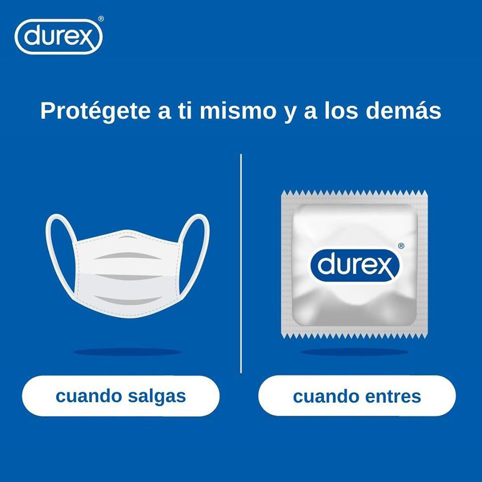 Durex protégete cuando salgas y cuando entres