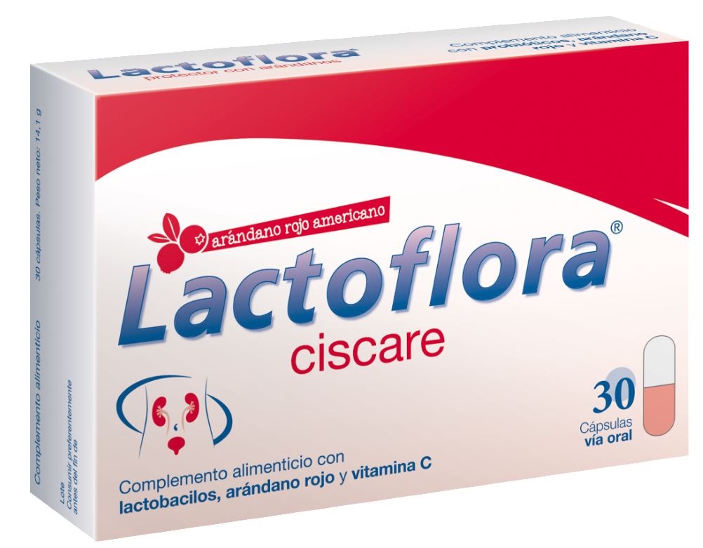 LACTOFLORA Ciscare Protector con Arándanos Molestias Urinarias 30 cápsulas