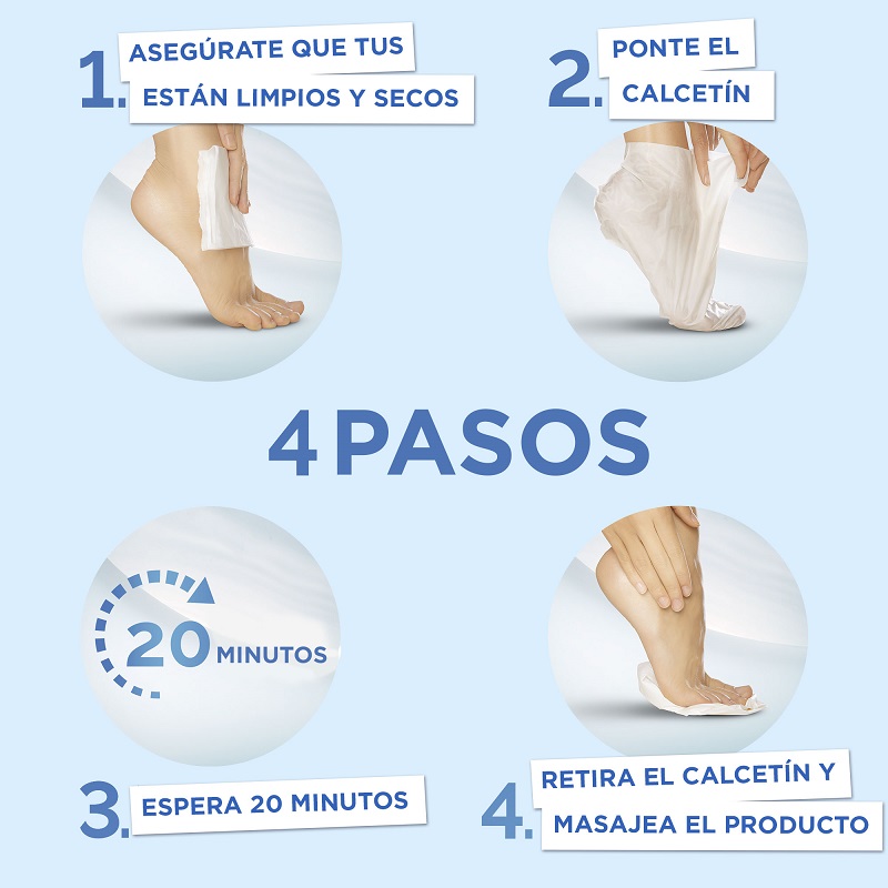 Scholl PediMask Nourishing Foot Mask Instructions