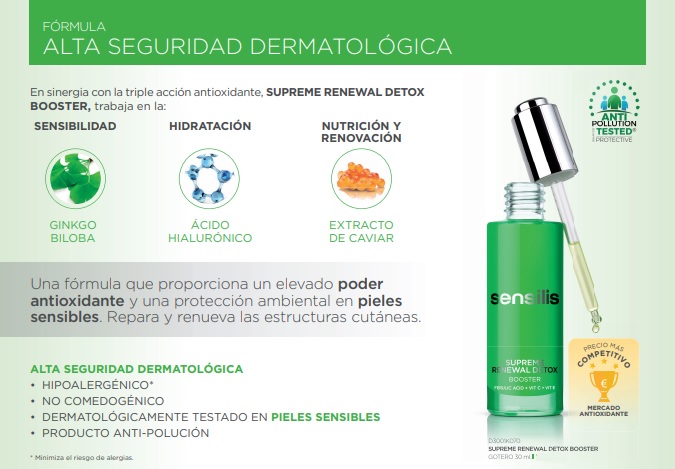 Sensilis Supreme Renewal Detox Booster Información