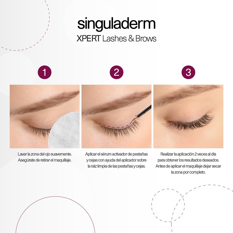 SINGULADERM Xpert Lashes & Brows Eyelashes and Eyebrows SAVINGS PACK 3 units