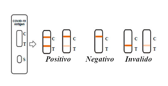 Test Antigenos de Saliva Interpretacion de Resultados