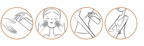 Uriage Bariesun Spray SPF50 application method