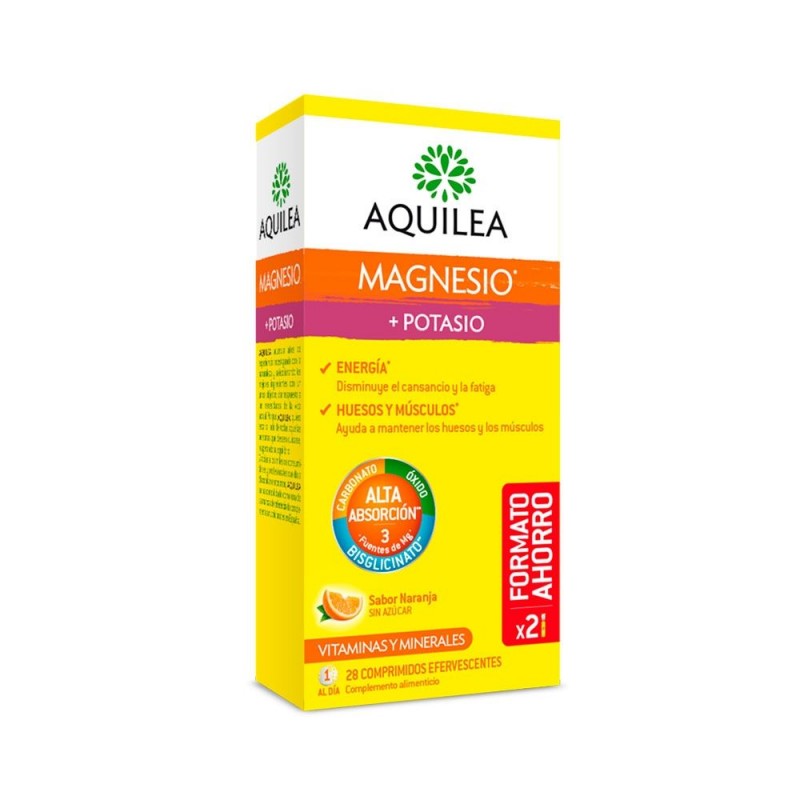 Aquilea Magnesio y Potasio Sabor Naranja