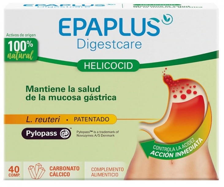 Epaplus Digestcare Helicocid 40 Comprimidos