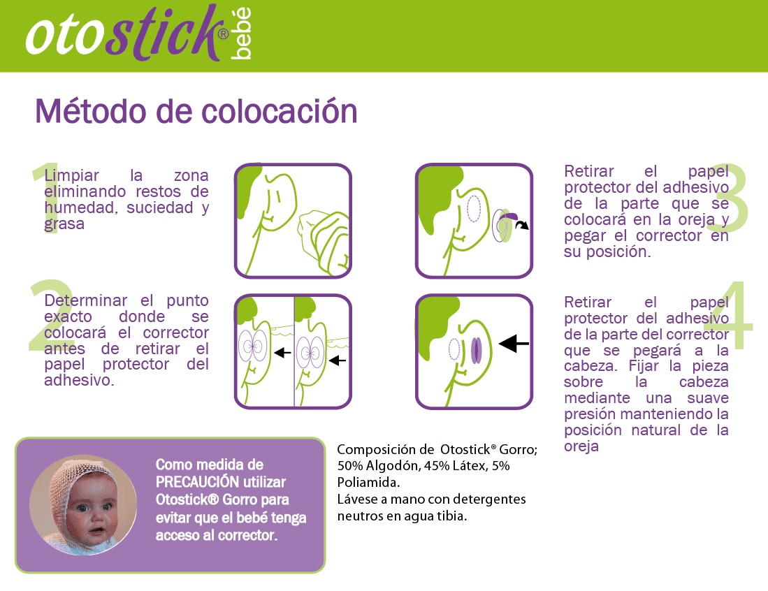 Instructions pour bébé Otostick