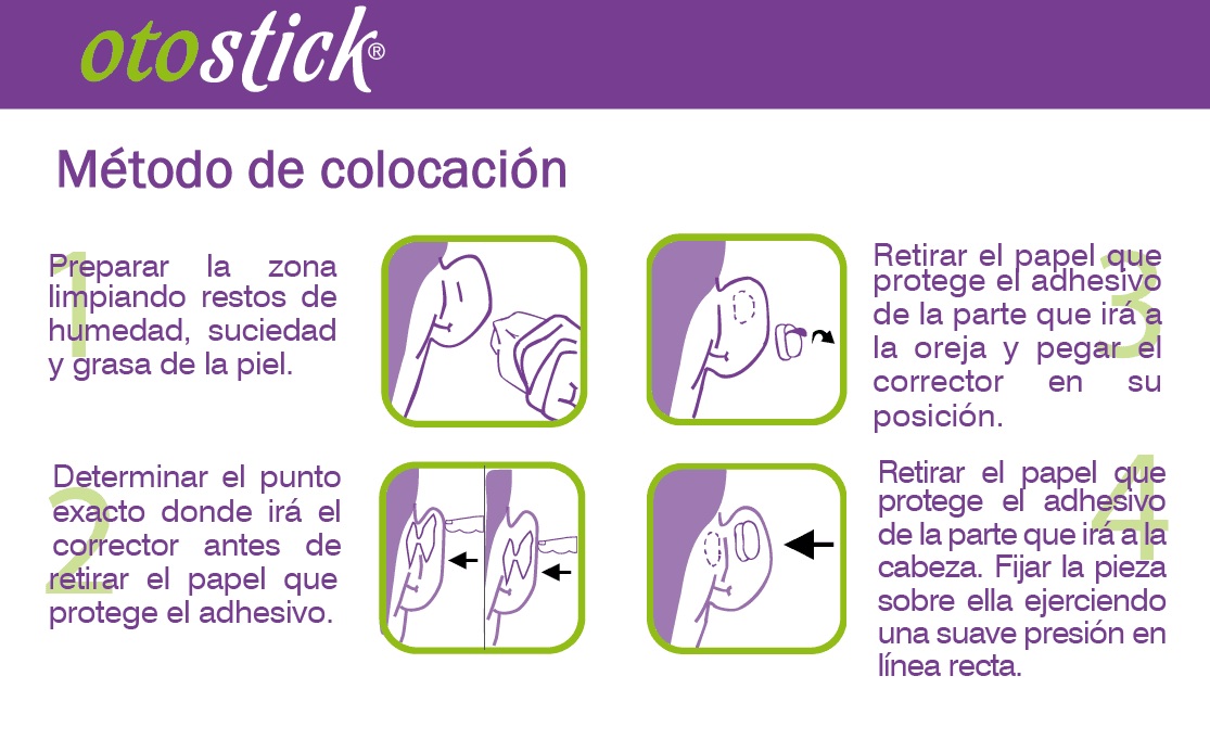 Otostick corrector de orejas intrucciones de uso