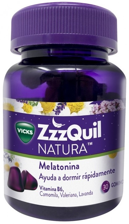 Vicks ZzzQuil Natura Melatonina Ayuda para Dormir en Gominolas