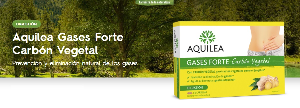 Buy AQUILEA Gases Forte Vegetable Charcoal 60 Capsules Online