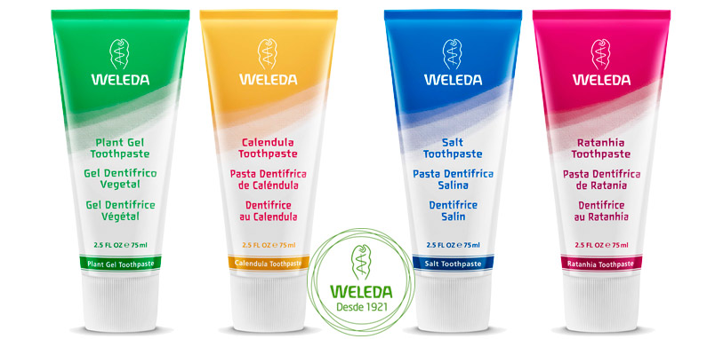 Weleda Range of Natural toothpastes on Farma2go