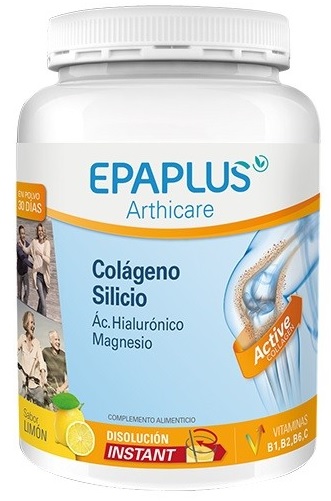 Epaplus Arthicare Colágeno + Silicio + Hialurónico + Magnesio Polvo Limón