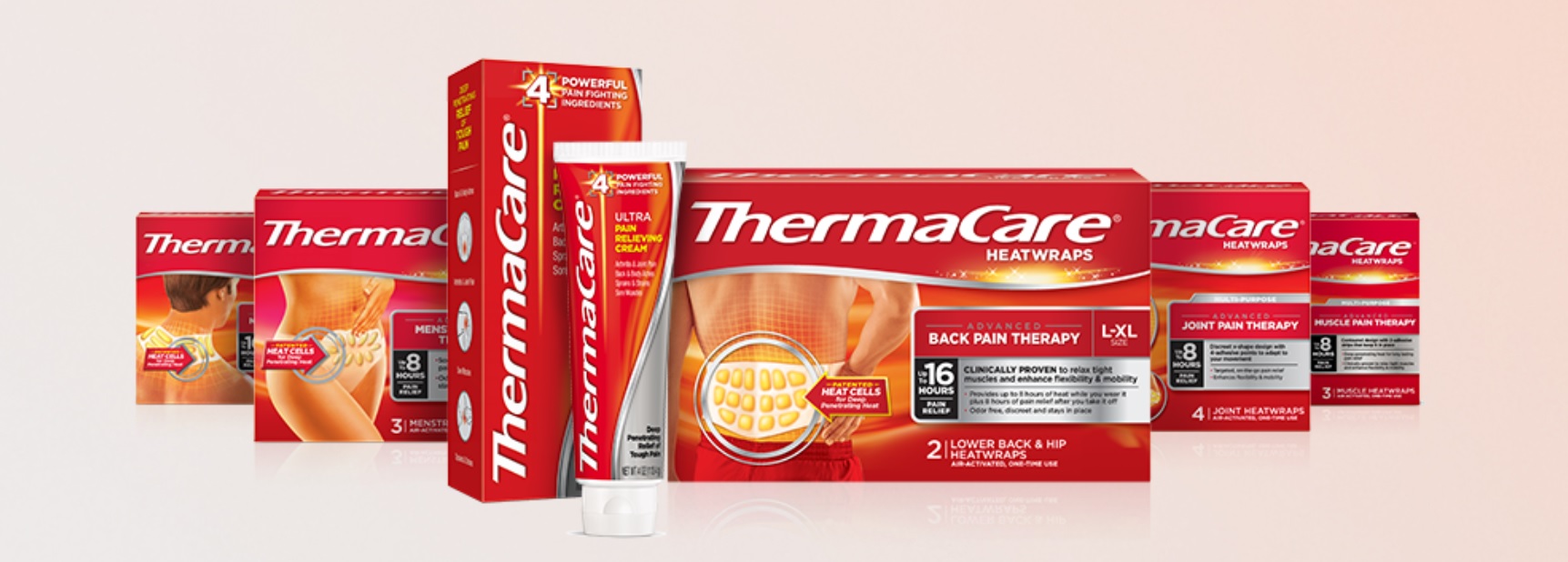 Thermacare range of products in farma2go