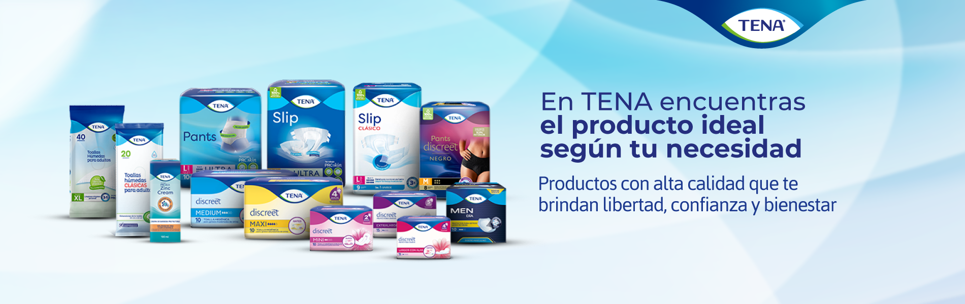 TENA Bibs Babero Adulto Desechable Talla M 150uds【ENVÍO 24 Hrs】