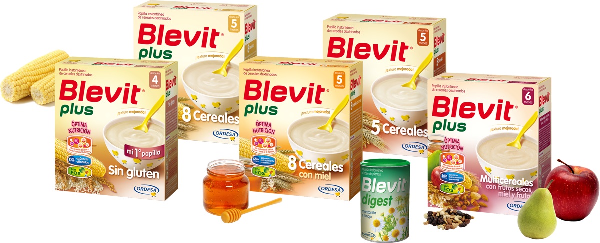Gama de produtos Blevit