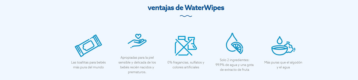 Ventajas de usar Waterwipes